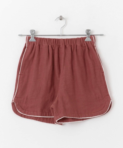 URBAN RESEARCH（アーバンリサーチ）の「URBAN RESEARCH×UCHINO　ソフトタッチガーゼパジャマショートパンツ W（ルームウェア/パジャマ・レディース・レッド/カーキ・SMALL/MEDIUM）」の2枚目の写真