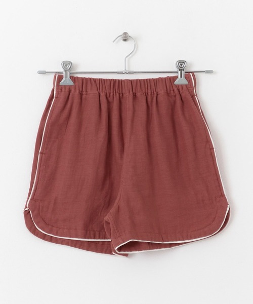 URBAN RESEARCH（アーバンリサーチ）の「URBAN RESEARCH×UCHINO　ソフトタッチガーゼパジャマショートパンツ W（ルームウェア/パジャマ・レディース・レッド/カーキ・SMALL/MEDIUM）」の3枚目の写真