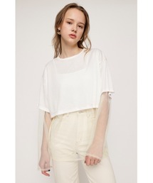 SHEER BIG T SET シアー ビッグT セットオーバーサイズ セットアップ レイヤード ビッグサイズ シアートップス