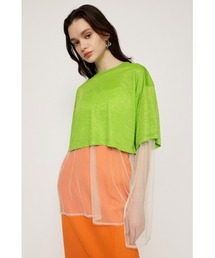 SHEER BIG T SET シアー ビッグT セットオーバーサイズ セットアップ レイヤード ビッグサイズ シアートップス