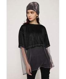 SHEER BIG T SET シアー ビッグT セットオーバーサイズ セットアップ レイヤード ビッグサイズ シアートップス