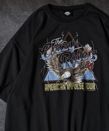 FREAK'S STORE | 【限定展開】Crazy Riders 85's USA Tour ビッグシルエット プリントTシャツ/バックプリント(Tシャツ/カットソー)