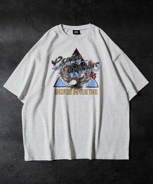 FREAK'S STORE（フリークスストア）の「【限定展開】Crazy Riders 85's USA Tour ビッグシルエット プリントTシャツ/バックプリント（Tシャツ/カットソー・メンズ・ホワイト/アッシュグレー/スミクロ・SMALL/MEDIUM/LARGE）」の11枚目の写真