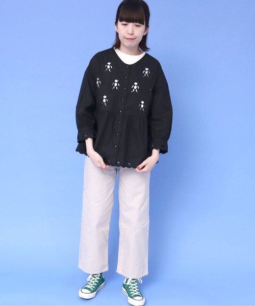 didizizi bearカットワークブラウス didizizi（ディディジジ）の「BEARカットワーク ブラウス