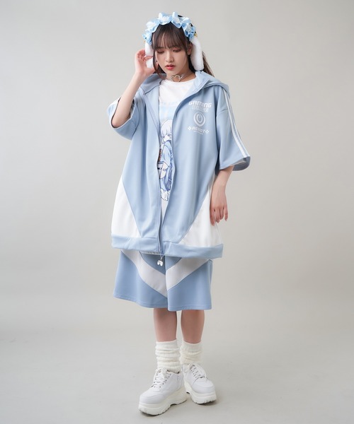 SPINNS（スピンズ）の「【セットアップ対応商品】ジャージハーフパンツ