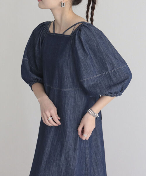 fredy emue（フレディエミュ）の「マルチウェイ袖ボリュームワンピース（ワンピース・レディース・ネイビー/レッド/カーキ・38）」の3枚目の写真