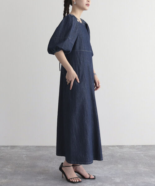 fredy emue（フレディエミュ）の「マルチウェイ袖ボリュームワンピース（ワンピース・レディース・ネイビー/レッド/カーキ・38）」の18枚目の写真