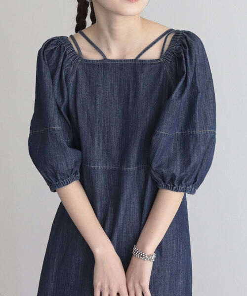 fredy emue（フレディエミュ）の「マルチウェイ袖ボリュームワンピース（ワンピース・レディース・ネイビー/レッド/カーキ・38）」の11枚目の写真