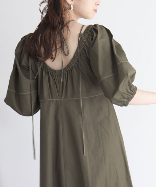 fredy emue（フレディエミュ）の「マルチウェイ袖ボリュームワンピース（ワンピース・レディース・ネイビー/レッド/カーキ・38）」の20枚目の写真