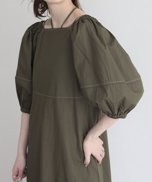 fredy emue（フレディエミュ）の「マルチウェイ袖ボリュームワンピース（ワンピース・レディース・ネイビー/レッド/カーキ・38）」の13枚目の写真