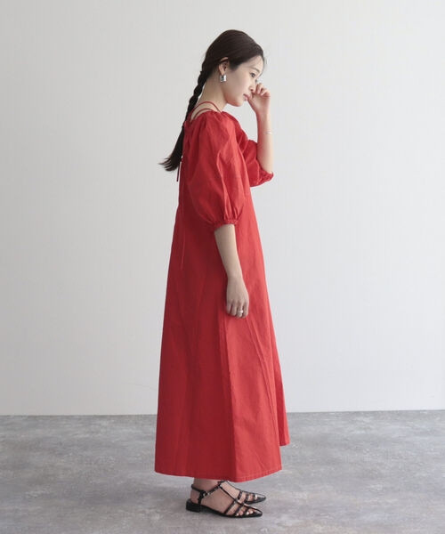fredy emue（フレディエミュ）の「マルチウェイ袖ボリュームワンピース（ワンピース・レディース・ネイビー/レッド/カーキ・38）」の21枚目の写真