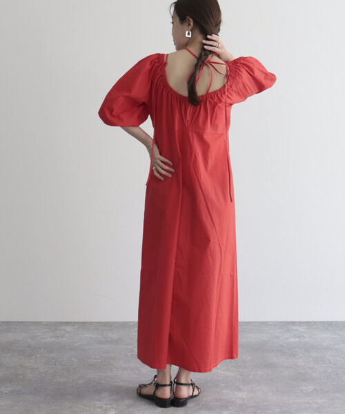 fredy emue（フレディエミュ）の「マルチウェイ袖ボリュームワンピース（ワンピース・レディース・ネイビー/レッド/カーキ・38）」の14枚目の写真