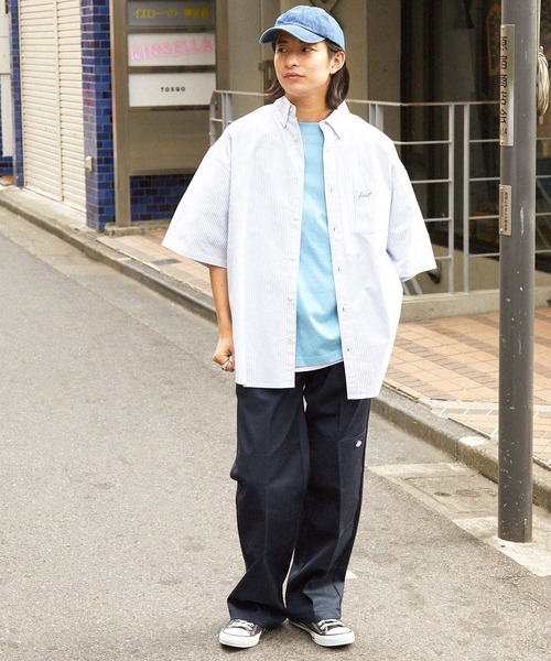 Dickies(ディッキーズ)の「Dickies/ディッキーズ LOOSE FIT ダブルニー センタープレス ワークパンツ(チノパンツ・メンズ・ネイビー/チャコール/ライトグレー/ブラック/ベージュ/ダークブラウン・30inch/36inch/28inch/34inch/32inch)」の7枚目の写真