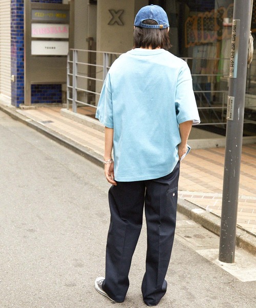 Dickies(ディッキーズ)の「Dickies/ディッキーズ LOOSE FIT ダブルニー センタープレス ワークパンツ(チノパンツ・メンズ・ネイビー/チャコール/ライトグレー/ブラック/ベージュ/ダークブラウン・30inch/36inch/28inch/34inch/32inch)」の9枚目の写真