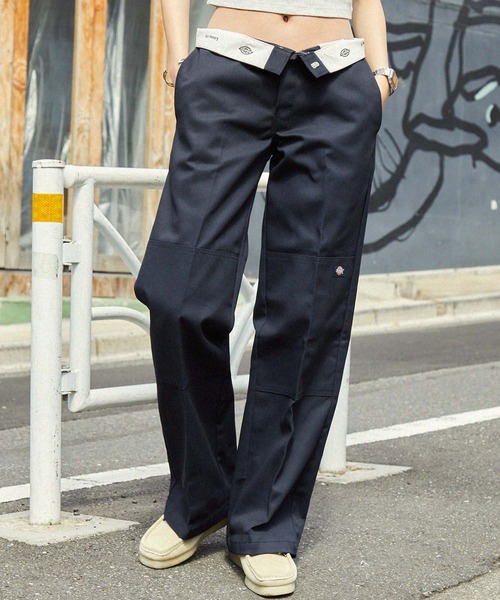 Dickies(ディッキーズ)の「Dickies/ディッキーズ LOOSE FIT ダブルニー センタープレス ワークパンツ(チノパンツ・メンズ・ネイビー/チャコール/ライトグレー/ブラック/ベージュ/ダークブラウン・30inch/36inch/28inch/34inch/32inch)」の10枚目の写真