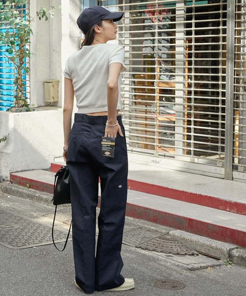 Dickies(ディッキーズ)の「Dickies/ディッキーズ LOOSE FIT ダブルニー センタープレス ワークパンツ(チノパンツ・メンズ・ネイビー/チャコール/ライトグレー/ブラック/ベージュ/ダークブラウン・30inch/36inch/28inch/34inch/32inch)」の17枚目の写真