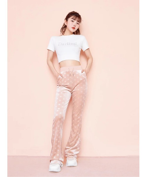 Darich（ダーリッチ）の「ラインストーンショートTシャツ（Tシャツ/カットソー・レディース・ピンク/ブラック/ホワイト・FREE）」の5枚目の写真