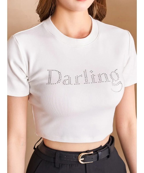 Darich ストーン付きロゴ黒半袖Tシャツ Darich ストーン付きロゴ黒半袖Tシャツ TOPS – tagged