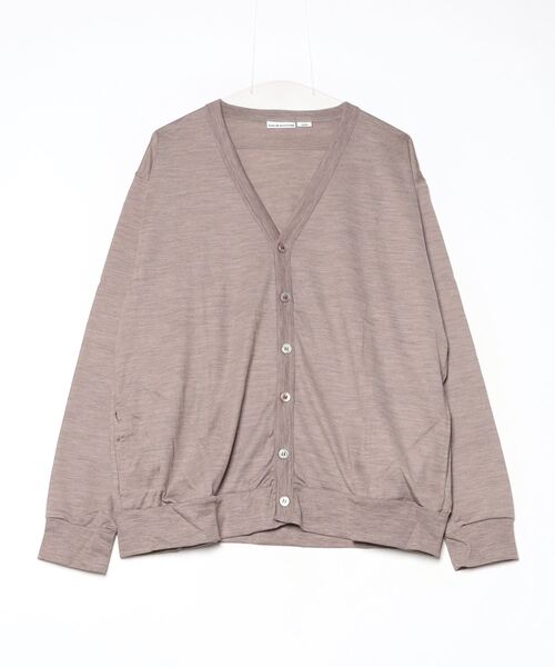 BURLAP OUTFITTER（バーラップアウトフィッター）の「MERINO C&S CARDIGAN / メリノ カットアンドソーン カーディガン（カーディガン/ボレロ・メンズ・ブラック/チャコールグレー/オリーブドラブ/ベージュ系その他・SMALL/MEDIUM/LARGE/X-LARGE）」の3枚目の写真