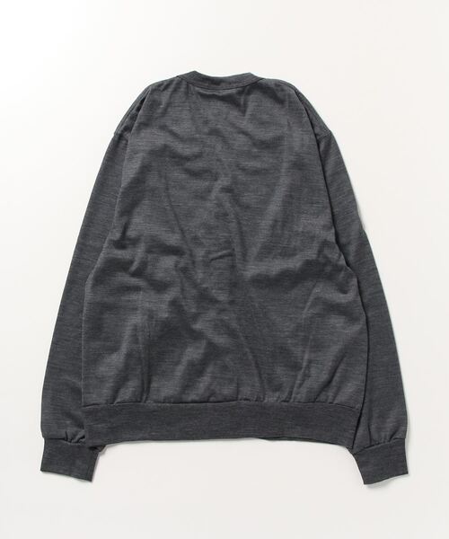 BURLAP OUTFITTER（バーラップアウトフィッター）の「MERINO C&S CARDIGAN / メリノ カットアンドソーン カーディガン（カーディガン/ボレロ・メンズ・ブラック/チャコールグレー/オリーブドラブ/ベージュ系その他・SMALL/MEDIUM/LARGE/X-LARGE）」の20枚目の写真