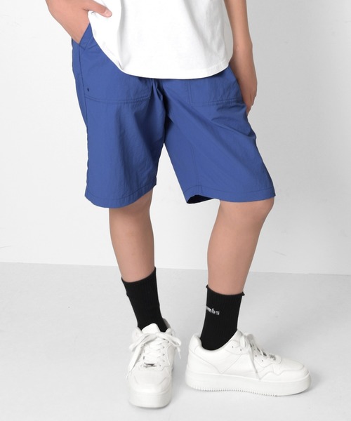 GLAZOS(グラソス)の「【撥水速乾】ナイロンワッシャー・ベイカーハーフパンツ(その他パンツ・キッズ・ブルー/ブラック/パープル/オレンジ/ライトグリーン・170cm/150cm/160cm/140cm)」の3枚目の写真