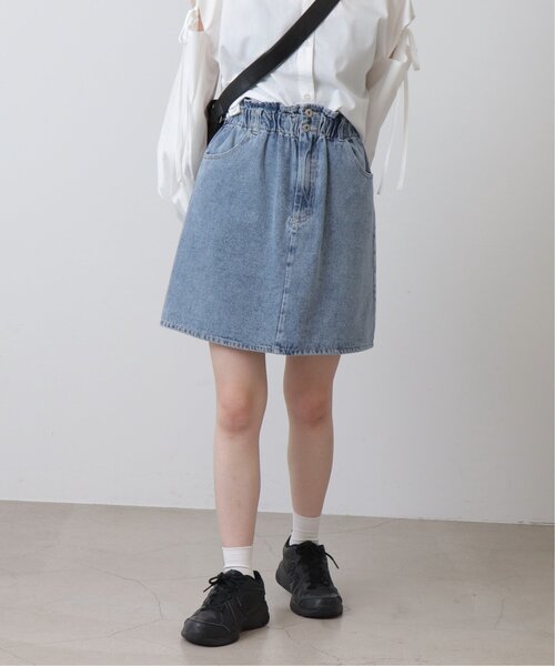RAY CASSIN（レイカズン）の「デニムミニスカート（デニムスカート・レディース・ケミカルウォッシュ/ブラック系・FREE）」の19枚目の写真