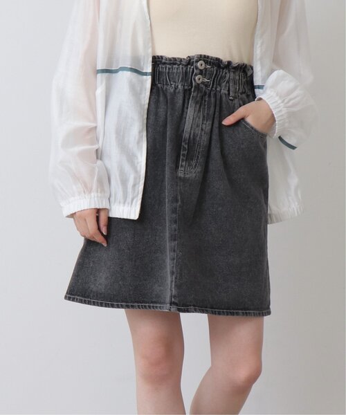 RAY CASSIN（レイカズン）の「デニムミニスカート（デニムスカート・レディース・ケミカルウォッシュ/ブラック系・FREE）」の13枚目の写真