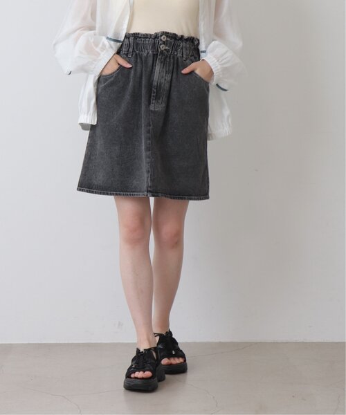 RAY CASSIN（レイカズン）の「デニムミニスカート（デニムスカート・レディース・ケミカルウォッシュ/ブラック系・FREE）」の18枚目の写真