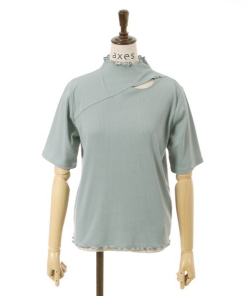 axes femme（アクシーズファム）の「カットワークプチハイトップス（Tシャツ/カットソー・レディース・ホワイト/ブラック/ラベンダー/ミント・FREE）」の8枚目の写真