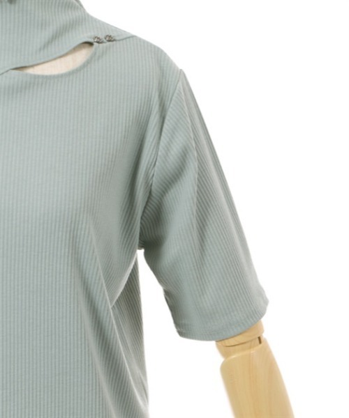 axes femme（アクシーズファム）の「カットワークプチハイトップス（Tシャツ/カットソー・レディース・ホワイト/ブラック/ラベンダー/ミント・FREE）」の14枚目の写真