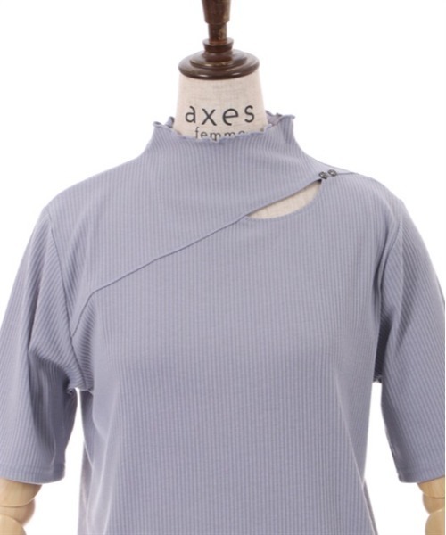 axes femme（アクシーズファム）の「カットワークプチハイトップス（Tシャツ/カットソー・レディース・ホワイト/ブラック/ラベンダー/ミント・FREE）」の18枚目の写真