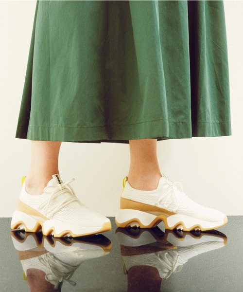 SOREL（ソレル）の「SOREL/ソレル KINETIC IMPACT II LACE キネティックインパクト2レース スニーカー 厚底 NL4953（スニーカー・レディース・グレー系その他/ホワイト系その他/ブラック系その他・23.5cm/24.5cm/24.0cm/25.0cm/23.0cm）」の3枚目の写真