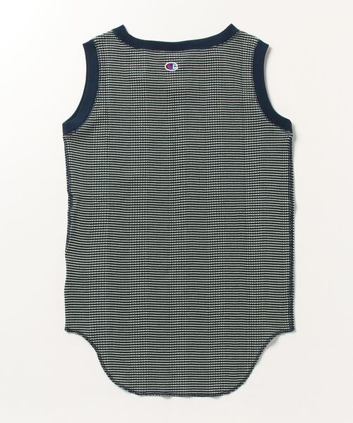 Champion（チャンピオン）の「チャンピオン  SLEEVELESS BORDER SHIRT_（タンクトップ・レディース・グリーン/ブラウン・M/L）」の3枚目の写真