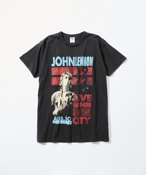 THRIFTY LOOK(スリフティールック)の「ヴィンテージライクプリントバンドTシャツ(Tシャツ/カットソー・メンズ・チャコールグレー/グレー/ブルー/ローズ/サックスブルー/ブラック/ホワイト/レッド/グリーン/レッド系その他/パープル/ネイビー/イエロー/ダークグレー/ダークブルー・X-LARGE)」の4枚目の写真