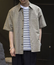 GLOSTER | 【GLOSTER/グロスター】コットンリネン 半袖シャツ レギュラーカラー 綿麻(シャツ/ブラウス)