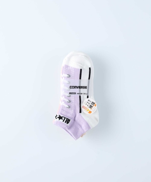 CONVERSE（コンバース）の「【CONVERSE】スニーカー柄ソックス３Ｐ（ソックス/靴下・キッズ・ブルー・S/M）」の5枚目の写真