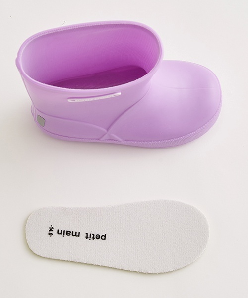 petit main（プティマイン）の「【WEB限定】【プティプラ】カラフルレインブーツ【ライトピンク】（レインシューズ・キッズ・ライトピンク・14cm/17cm/16cm/15cm）」の14枚目の写真