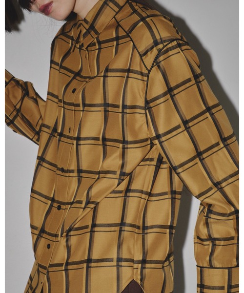 シャツ+ブラウス(長袖+七分) TODAYFUL check piping shirts TODAYFUL（トゥデイフル）の「TODAYFUL Check Piping Shirts チェック