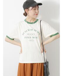 ehka sopo | カレッジリンガーTシャツ(Tシャツ/カットソー)