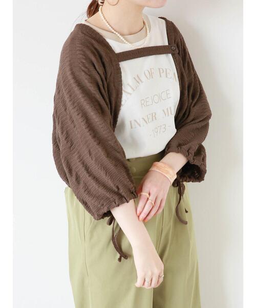 ehka sopo(エヘカソポ)の「カレッジリンガーTシャツ(Tシャツ/カットソー・レディース・キナリ/ブラック/オレンジ/オフホワイト・F)」の20枚目の写真