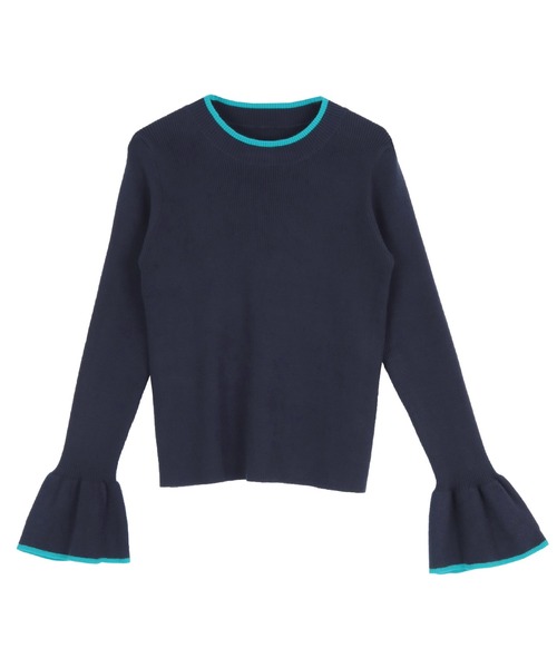 titivate(ティティベイト)の「クルーネックベルスリーブニット(ニット/セーター・レディース・ブルー系その他/イエロー/ピンク/ホワイト系その他/ブラック/グレー系その他/グレー系その他2・S/M)」の15枚目の写真