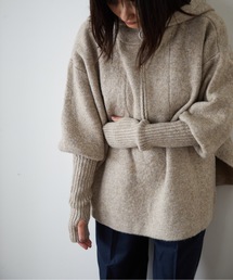 WoM | LAYERED HALF ZIP TOPS(ニット/セーター)