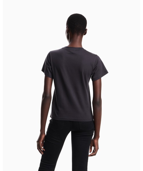EMPORIO ARMANI(エンポリオアルマーニ)の「【エンポリオ アルマーニ】Tシャツ オーガニックジャージー ロゴプリント(Tシャツ/カットソー・レディース・ホワイト/ダークネイビー/ホワイト×ブラック/ブルー系その他・MEDIUM/SMALL/X-SMALL/LARGE/X-LARGE)」の10枚目の写真