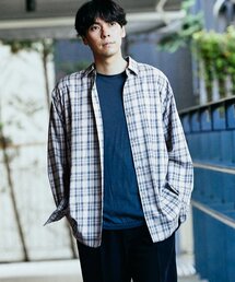 417 EDIFICE | コットンシャンブレーチェックシャツ(シャツ/ブラウス)
