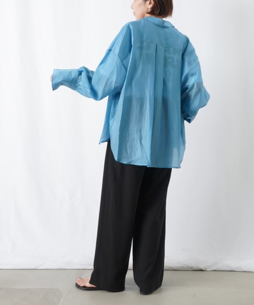 LUCA/LUCA LADY LACK オーバーサイズシャツ LUCA/LADY LUCK LUCA（ルカ/レディラックルカ）の「LC/LLL シアー