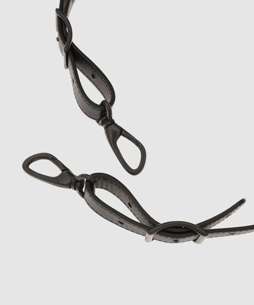 PORTER CLASSIC(ポータークラシック)の「MARINER'S LEATHER OVER BELT(ベルト・メンズ・ブラック・FREE)」の3枚目の写真