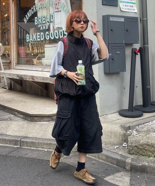 WudgeBoy(ワッジボーイ)の「nylon summer vest(ベスト・レディース・ブラック/グレー・MEDIUM/LARGE)」の21枚目の写真