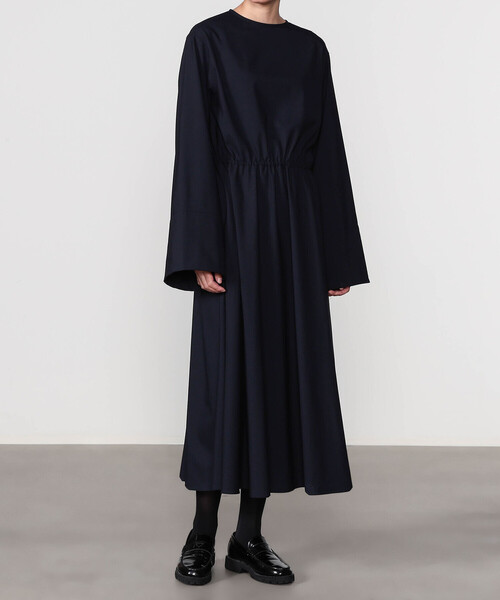 GYMPHLEX（ジムフレックス）の「Gymphlex | ギャザーワンピース WOMEN（ワンピース・レディース・ダークネイビー/ダークグレー・14）」の6枚目の写真