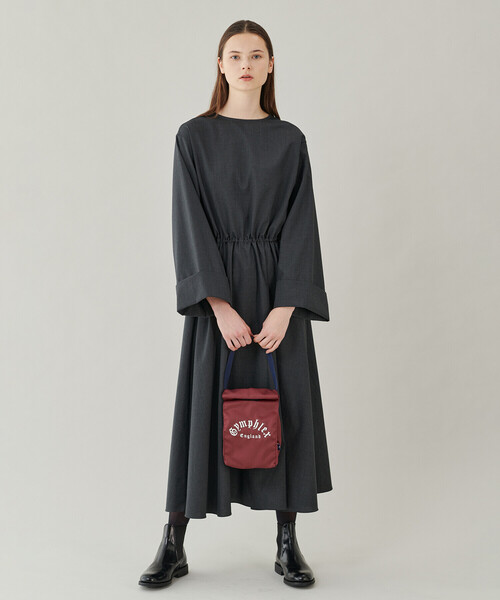 GYMPHLEX（ジムフレックス）の「Gymphlex | ギャザーワンピース WOMEN（ワンピース・レディース・ダークネイビー/ダークグレー・14）」の4枚目の写真