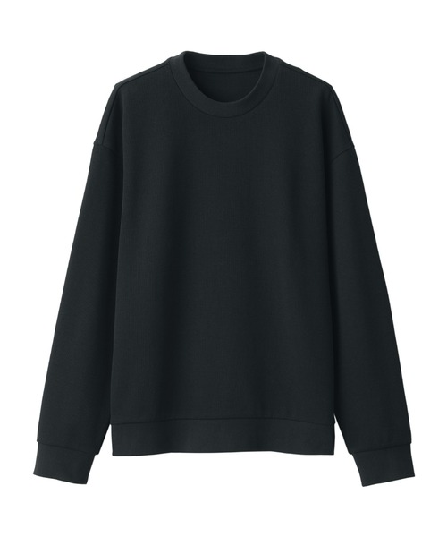 無印良品（ムジルシリョウヒン）の「二重編みスウェットシャツ（スウェット・メンズ・ベージュ系1/バーガンディー/ネイビー/ブラック/ダークグリーン/ダークブラウン・S/XS/XL/XXL/L/M）」の11枚目の写真